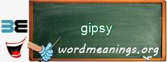 WordMeaning blackboard for gipsy